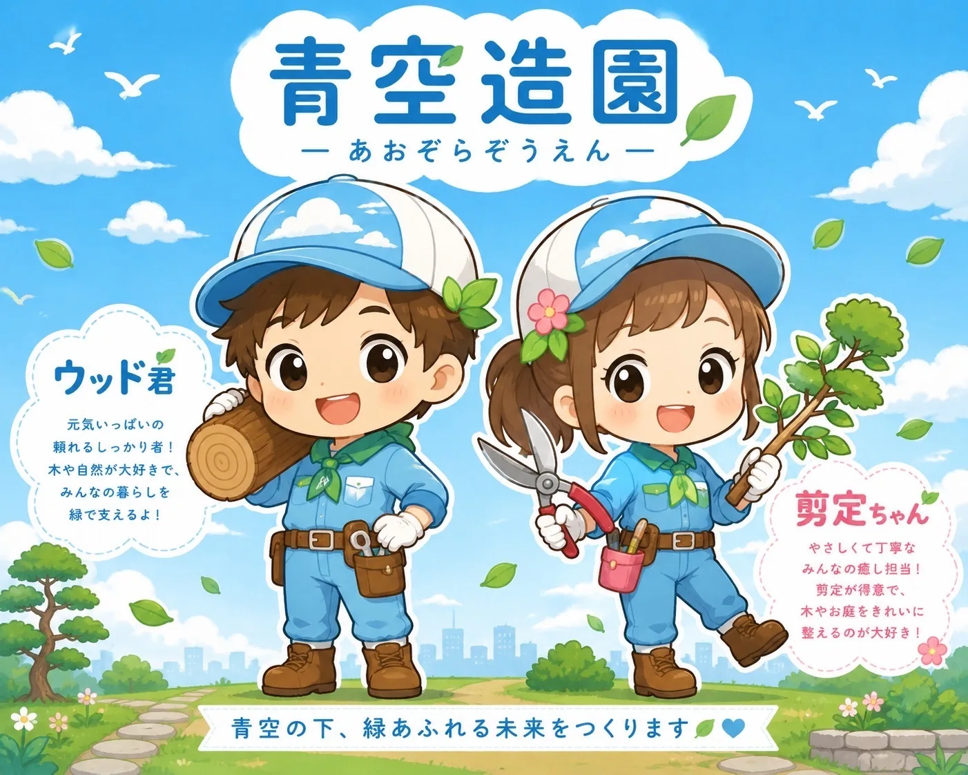 青空造園 マスコット