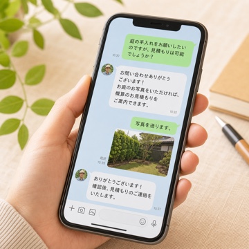 LINEや電話でお問い合わせするイメージ
